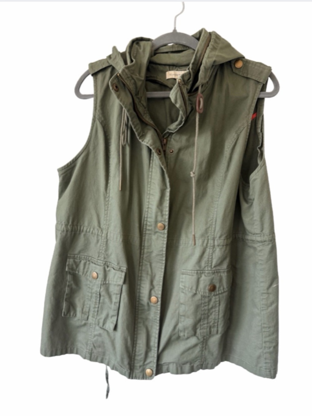 41 Hawthorn Olive Green Hooded Utility Vest
